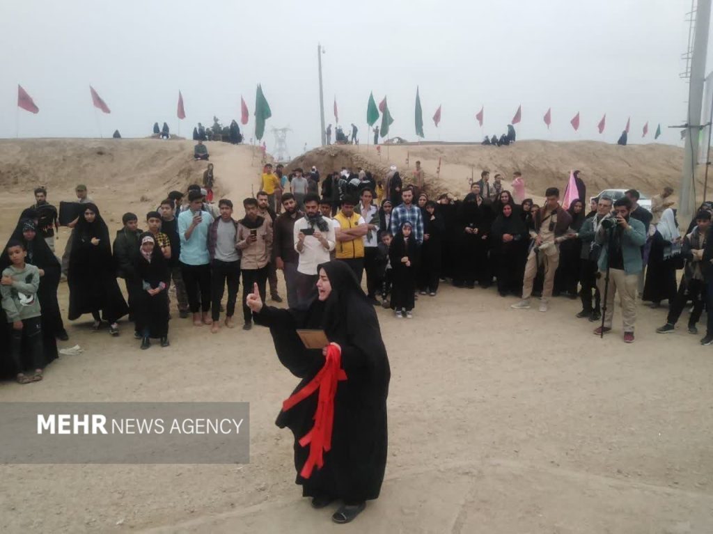 نمایش «یک سین از هفت سین» در یادمان نهرخین آبادان اجرا شد