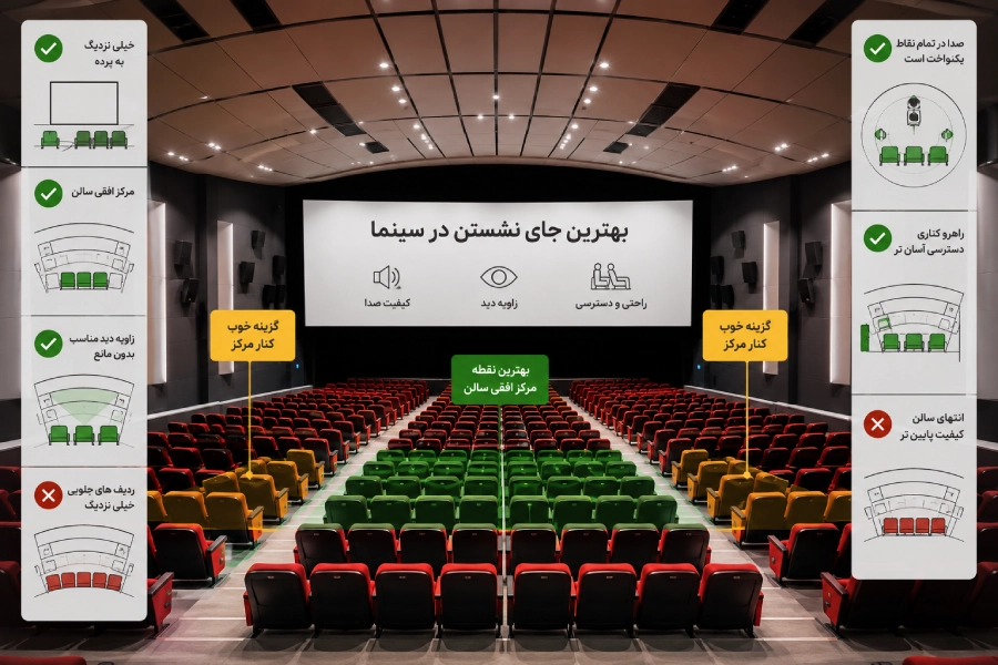 بهترین صندلی برای نشستن تماشاگر