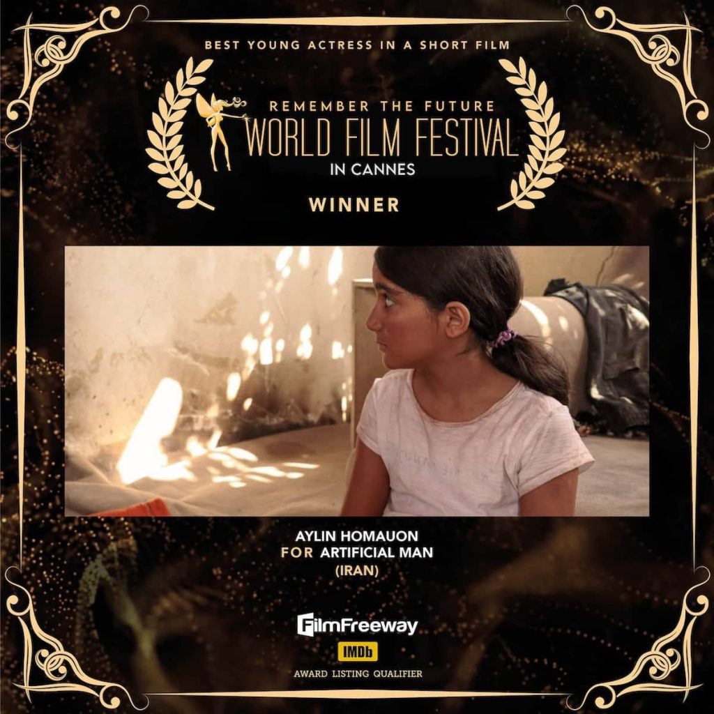 کسب پنج جایزه برای فیلم کوتاه «انسان مصنوعی» در World Film Festival in Cannes