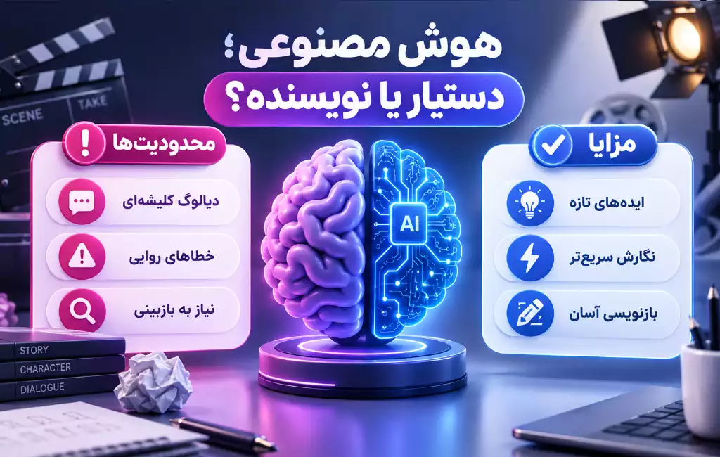 مزایا و محدودیت ‌های هوش مصنوعی فیلمنامه نویسی