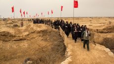 تئاتر خیابانی «غریبه در حافظه شهر» در شلمچه اجرا شد