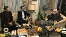دیدار معاون هنری و مدیرکل هنرهای نمایشی با جمشید مشایخی